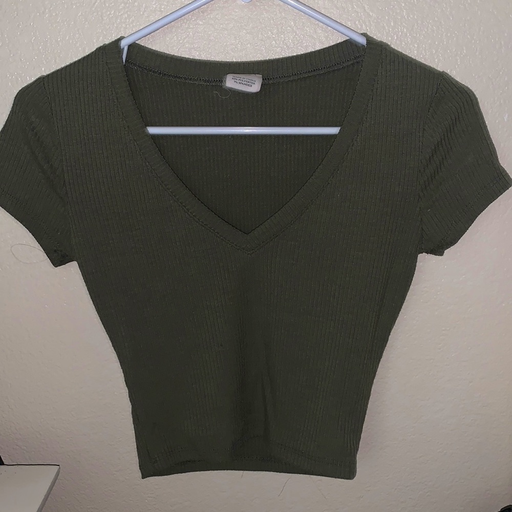 Green T-Shirt, tight fit, stretchy